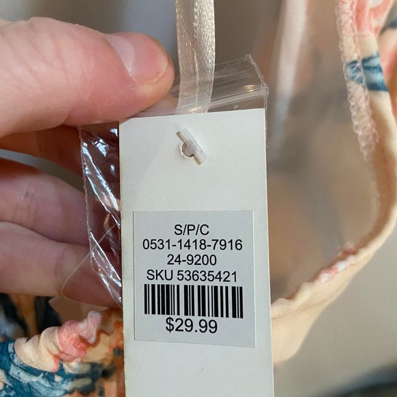 Floral Halter Top Dress with Shorts, size S - Picture 4 of 4